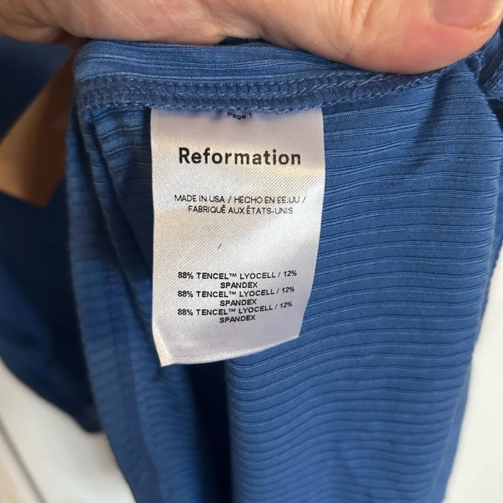 NWT Reformation Laney Knit Dress Dusk